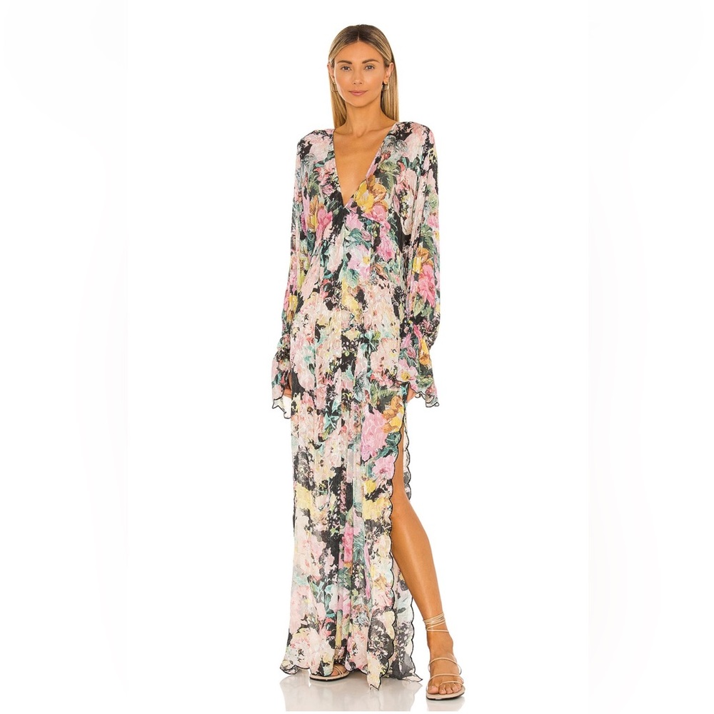 HEMANT & NANDITA X REVOLVE Teien Caftan in Black